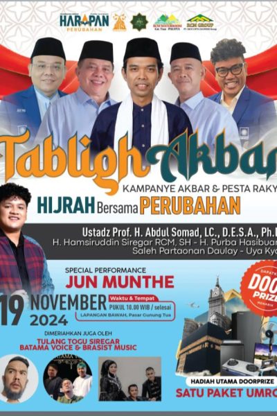 HARAPAN Gelar Kampanye Akbar, Hadirkan Tuan Guru UAS dan Tokoh Nasional